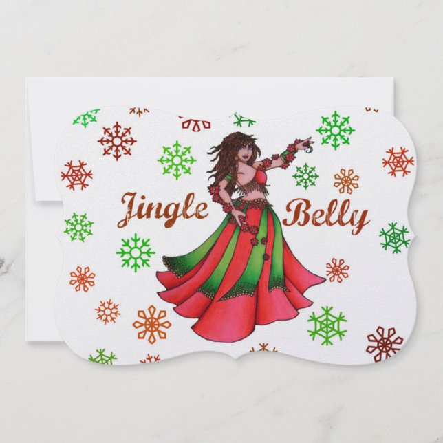 Jingle Belly  Holiday Card (Front)