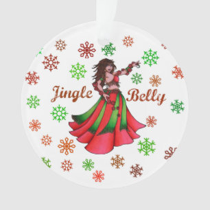 Jingle Belly Holiday Card Ornament
