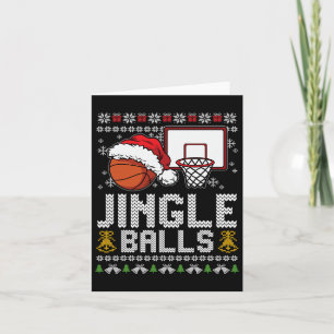 Jingle Bylls Ugly Christmas Pajama Cool Sport X-ma Card