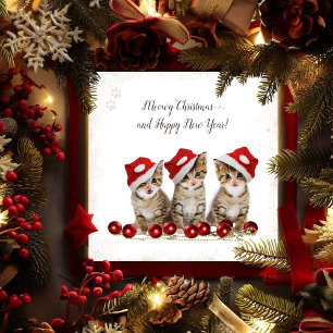 Jingle Cats Meowy Christmas Personalised Holiday Card