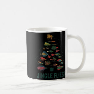 Jingle Flies Funny Fly Fishing Lure Christmas Paja Coffee Mug
