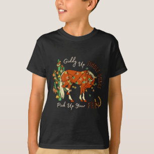 Jingle Funny Horse Ck Up Your Feet Cactus Western, T-Shirt