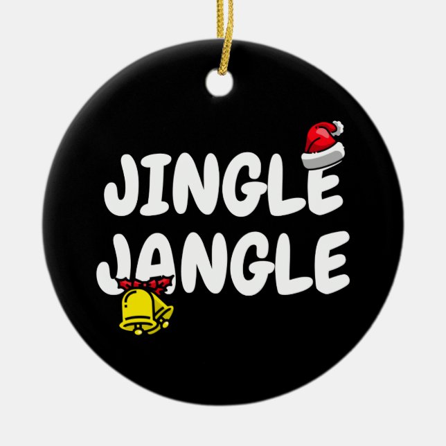 jingle jangle ceramic tree decoration (Front)