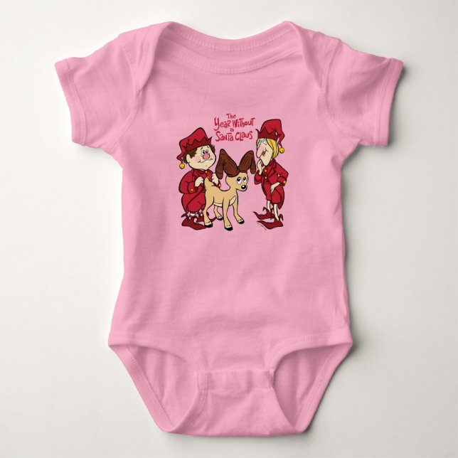 Jingle, Jangle & Vixen Baby Bodysuit (Front)