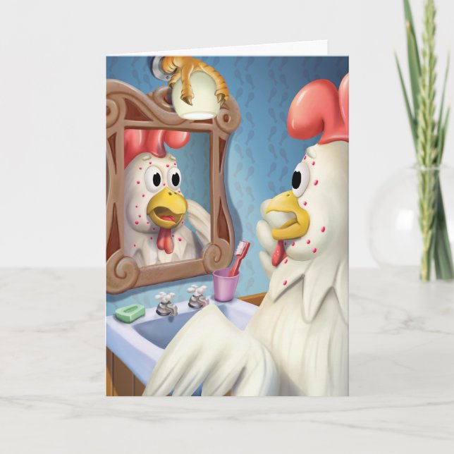 Jingle Jingle Little Gnome Chickenpox Card (Front)