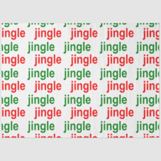Jingle Jingle Red Green White Christmas Tissue Paper