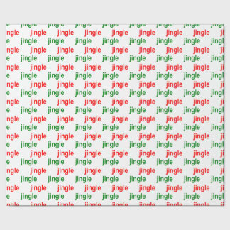 Jingle Jingle Red Green White Christmas Wrapping Paper