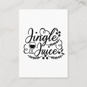 Jingle Juice Funny Christmas Beer Drinking Business Card