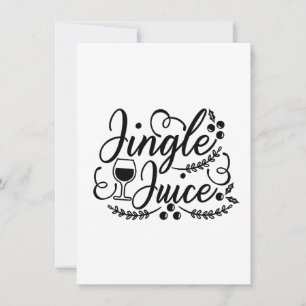Jingle Juice Funny Christmas Beer Drinking Invitation