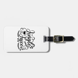 Jingle Juice Funny Christmas Beer Drinking Luggage Tag