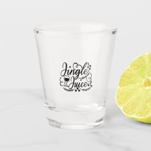 Jingle Juice Funny Christmas Beer Drinking Shot Glass