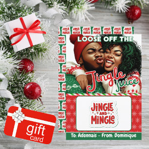 Jingle Juice Funny Christmas Gift Card Holder