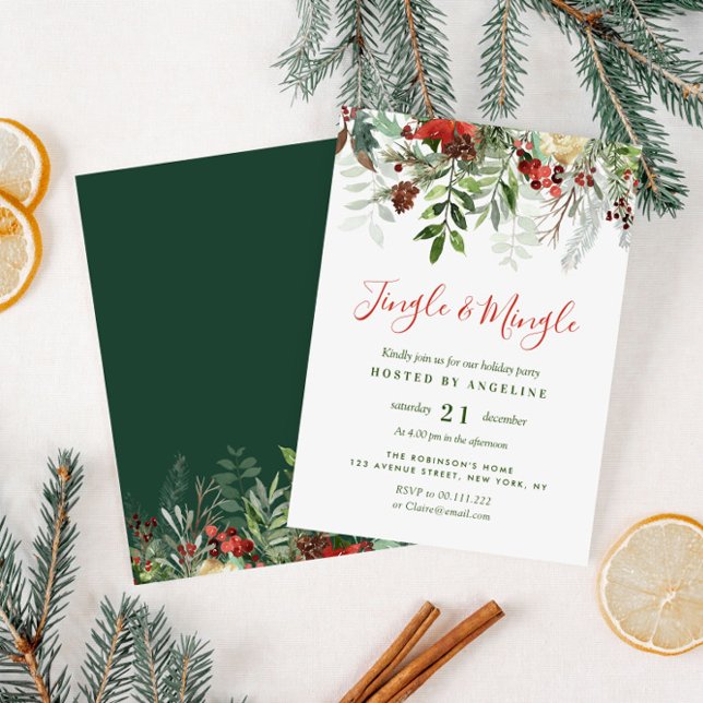 Jingle & Mingle christmas holiday party Invitation (Creator Uploaded)