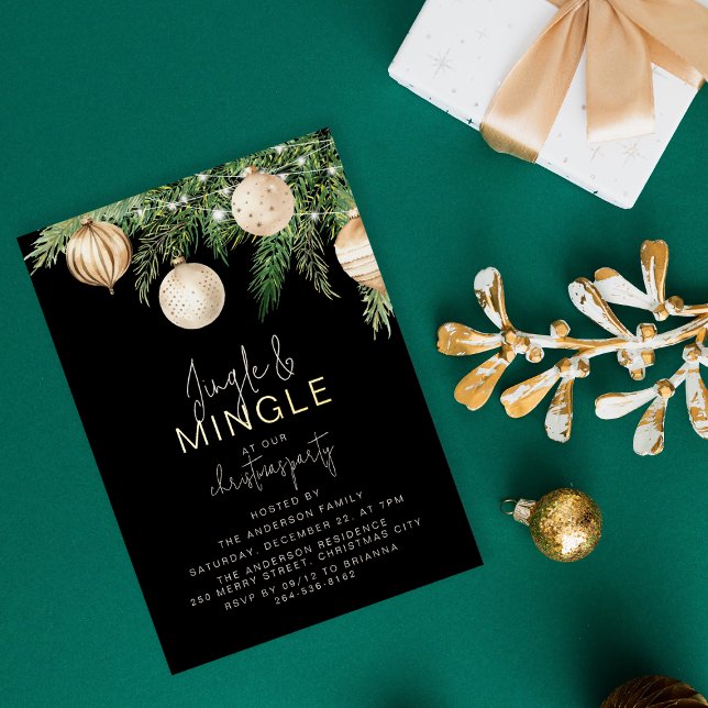 Jingle & Mingle Christmas Party Invitation (Creator Uploaded)