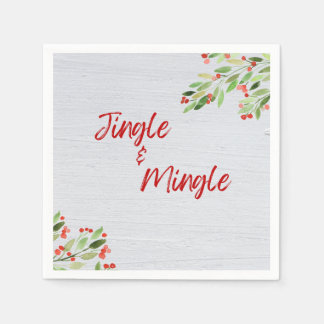 Jingle & Mingle Cocktail Napkins