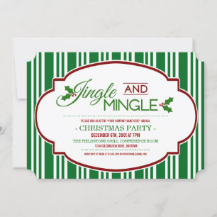 Jingle & Mingle Company Christmas Party Invitation