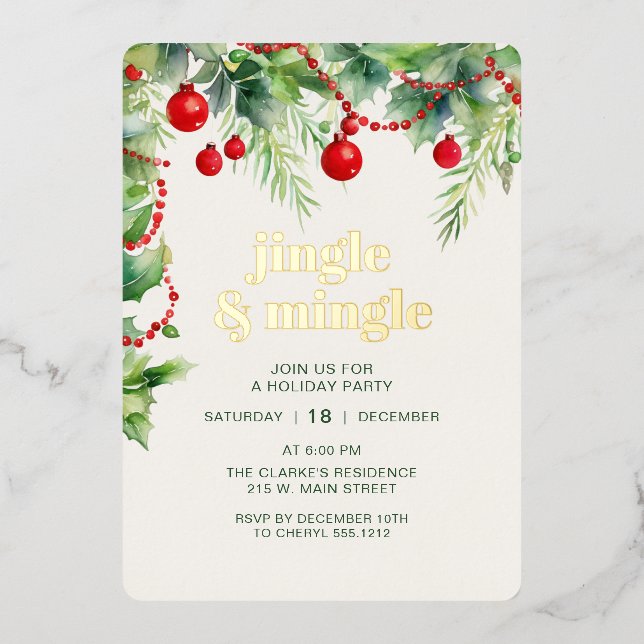 Jingle Mingle Holiday Christmas Party (Front)