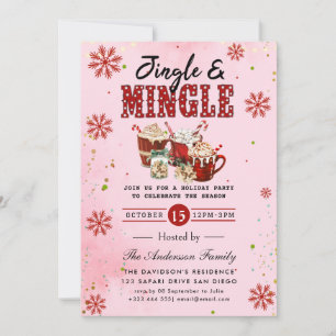 Jingle & Mingle Holiday Party Invitation