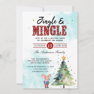 Jingle & Mingle Holiday Party Invitation