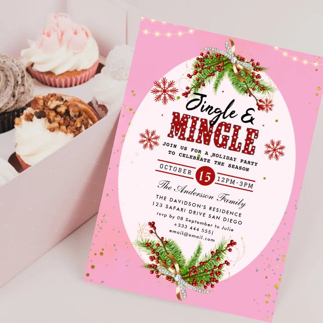 Jingle & Mingle Holiday Party Invitation (Creator Uploaded)