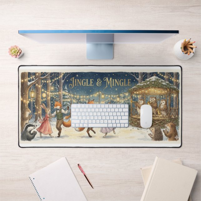 Jingle & Mingle Office Desk Mat – Woodland Animal  (Office 1)