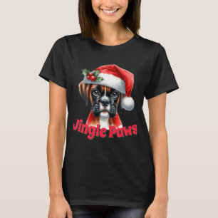 Jingle Paws And Boxer Dog Joy T-Shirt