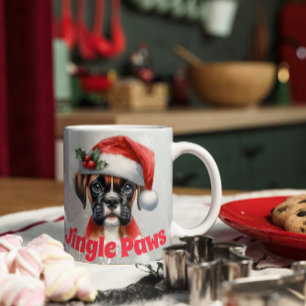 Jingle Paws Boxer Dog Coffee Mug