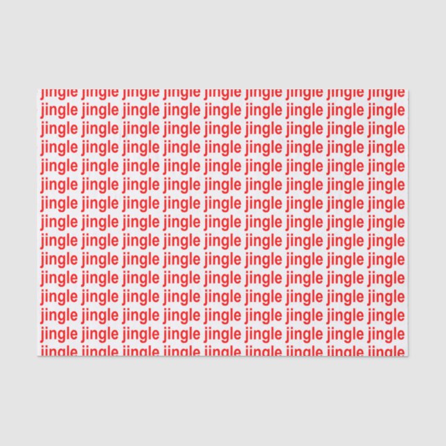 Jingle Red Tissue Paper (Front)