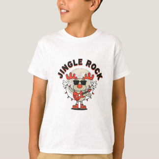 Jingle Rock Cool Reindeer with Guitar & Sunglasses T-Shirt