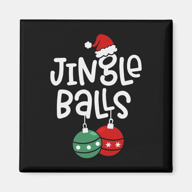 Jingle Tinsel Funny Matching Couple Chestnuts  Magnet (Front)