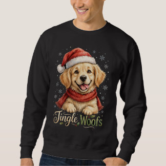 Jingle Woofs Golden Retriever Xmas Shirt