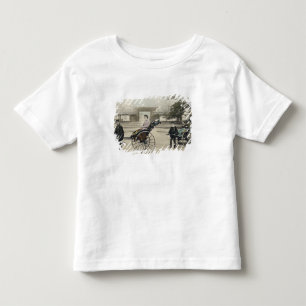'Jinrikisha' in front of a temple, c.1880 (hand co Toddler T-Shirt