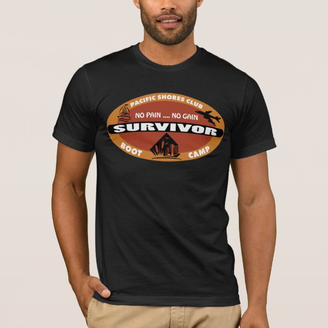Jin's Bootcamp Survivor Logo T-Shirt (Front)