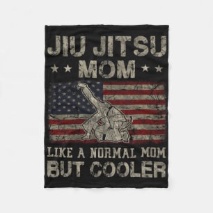 Jitsu Mum Like A Normal Mum But Cooler Mother's Da Fleece Blanket