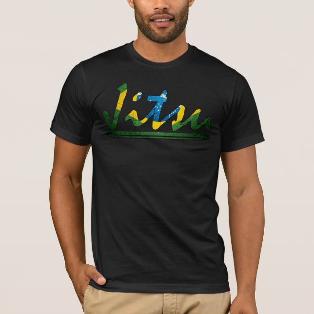 Jitsu Script Brazilian Jiu Jitsu T-shirt (Front)