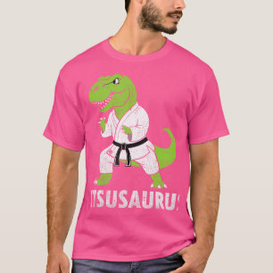 Jitsusaurus Funny Bjj Brazilian Jiu Jitsu Trex Kid T-Shirt