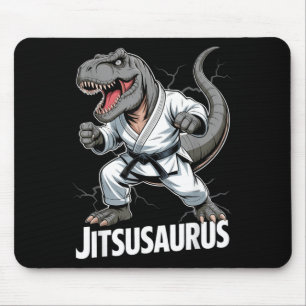 Jitsusaurus Funny Dinosaur T-rex Brazilian Jiu Mouse Pad