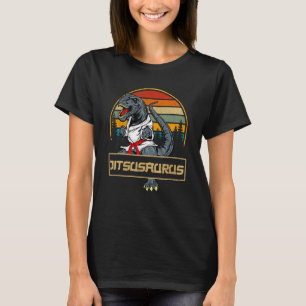 Jitsusaurus Funny Jiu Jitsu T-Rex BJJ MMA Martial  T-Shirt