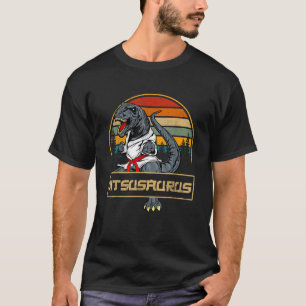 Jitsusaurus Funny Jiu Jitsu T Rex BJJ MMA Martial T-Shirt