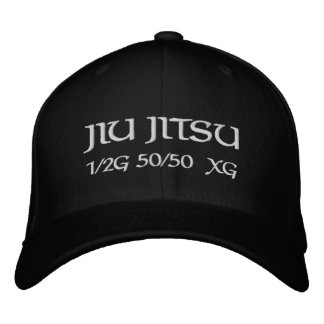 Jiu Jitsu 1/2 guard, 50/50, de la riva (x) guard Embroidered Hat