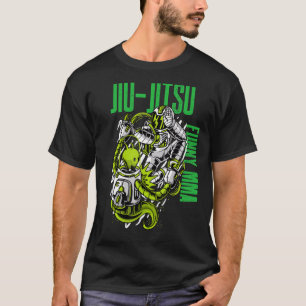 Jiu Jitsu  Alien Vs  Astronaut Fight  MMA  Muay Th T-Shirt