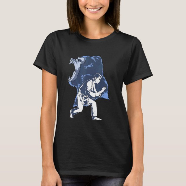 Jiu Jitsu And Grappling Gorilla T-Shirt (Front)