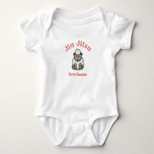 Jiu Jitsu Arm Baaaa Sheep  Baby Bodysuit