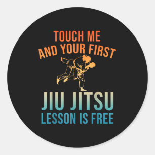 Jiu Jitsu Art For Men Women Brazilian Jujitsu Bjj  Classic Round Sticker
