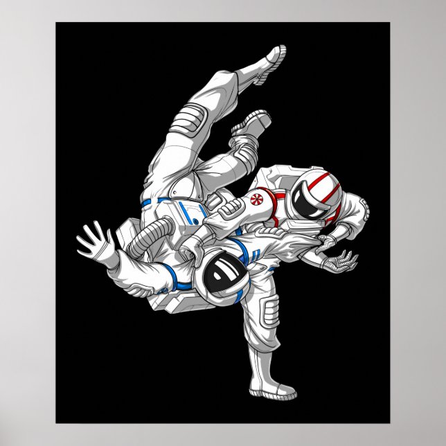 Jiu-Jitsu Astronauts Poster (Front)