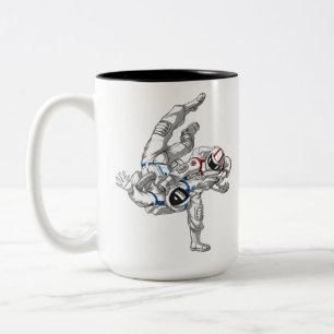 Jiu-Jitsu Astronauts Two-Tone Coffee Mug