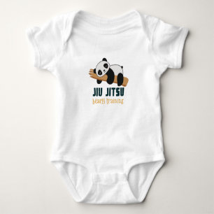 Jiu JItsu Bearly Training Panda  Baby Bodysuit