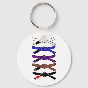 Jiu Jitsu Belts T-Shirt Key Ring