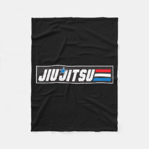Jiu Jitsu BJJ Martial Arts Warrior Fighter Graphic Fleece Blanket