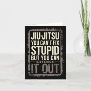 Jiu Jitsu BJJ Mixed Martial Arts MMA Combat Card